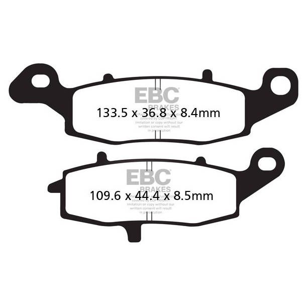 EBC FA - Plaquettes de Frein Organiques - FA231