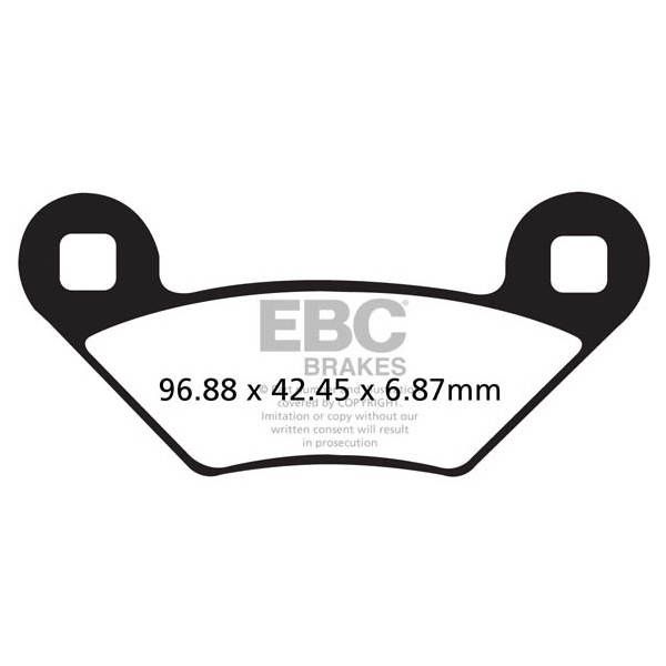 EBC R-Series - Plaquettes de Frein en Métal Fritté à Longue Durée de Vie - FA475R – Image 2