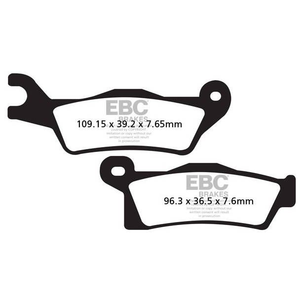 EBC R-Series - Plaquettes de Frein en Métal Fritté à Longue Durée de Vie - FA617R – Image 2