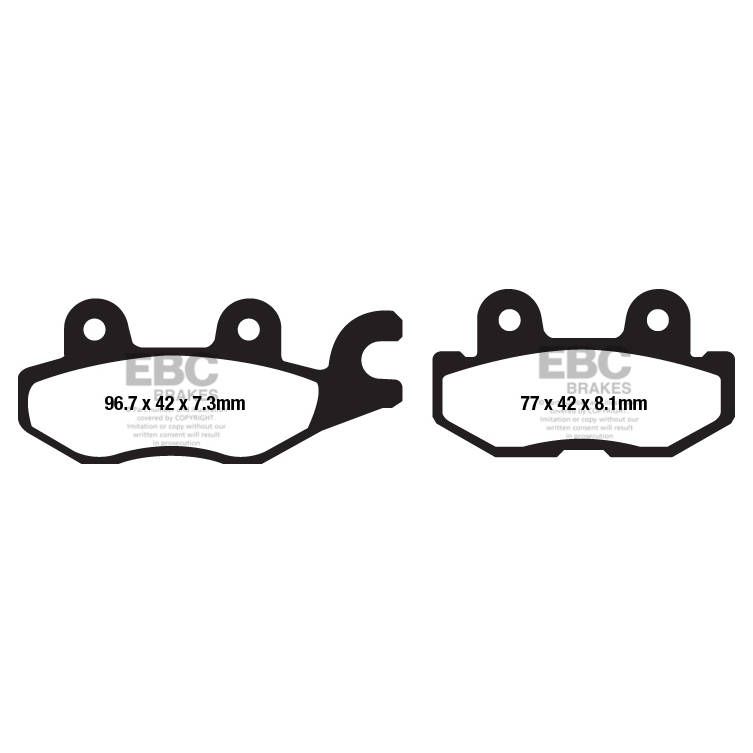 EBC R-Series - Plaquettes de Frein en Métal Fritté à Longue Durée de Vie - FA674R – Image 2