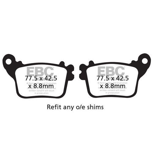 EBC FA Organic Brake Pads - FA436